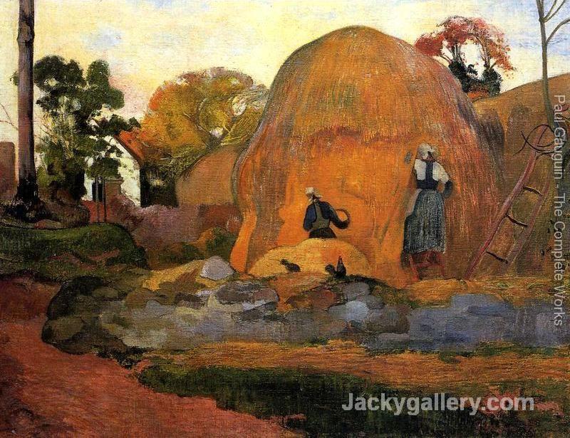 Yellow Haystacks Aka Golden Harvest by Paul Gauguin paintings reproduction
